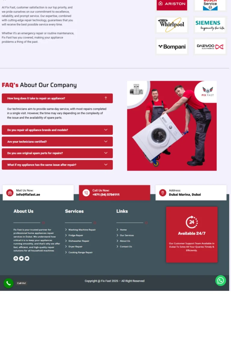 Services page 3