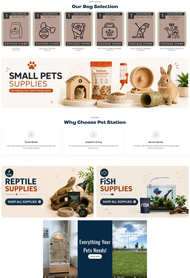 Pet station Home page-3